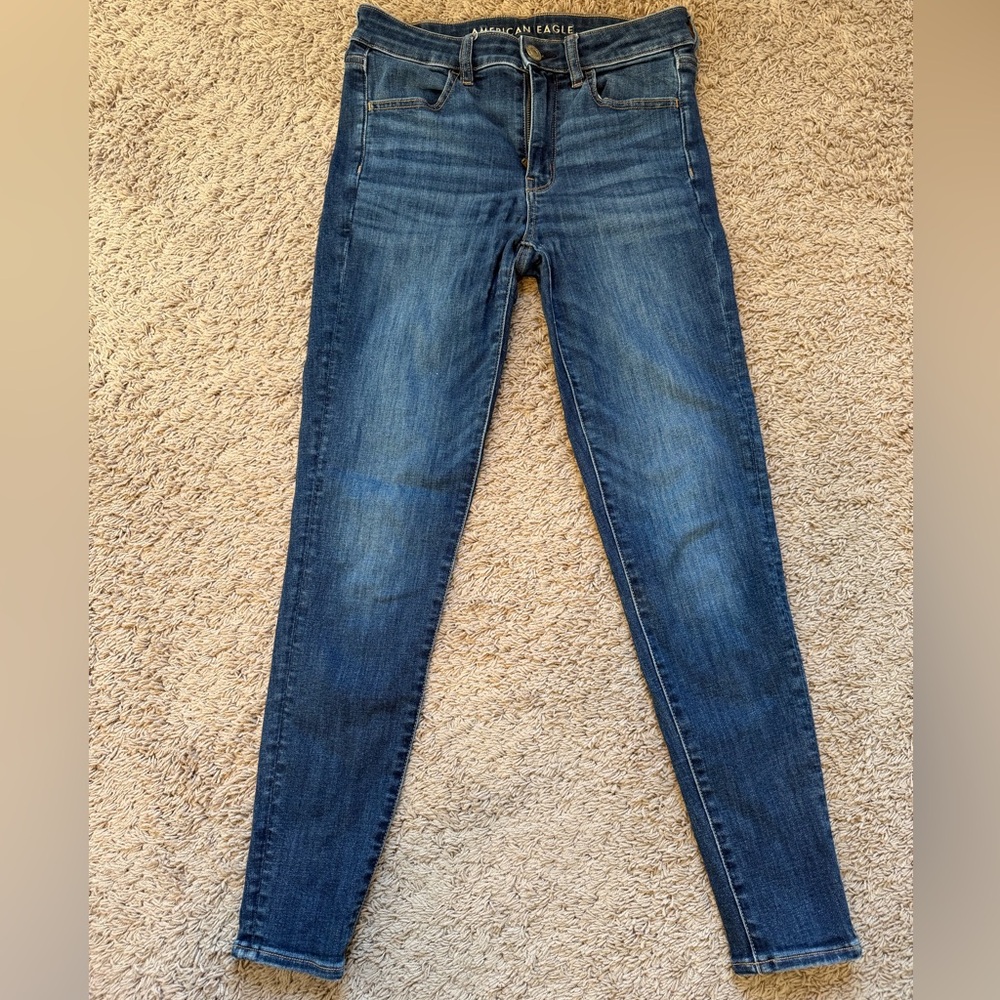American Eagle Outfitters Dark Blue Skinny Jeans